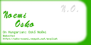 noemi osko business card